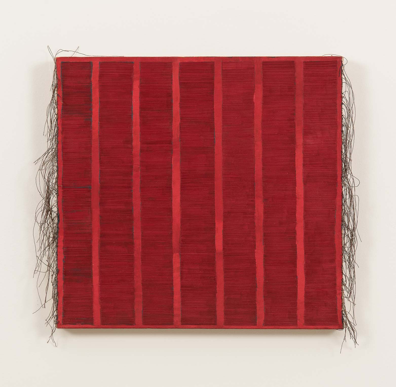 Sewn painting – red, 1980