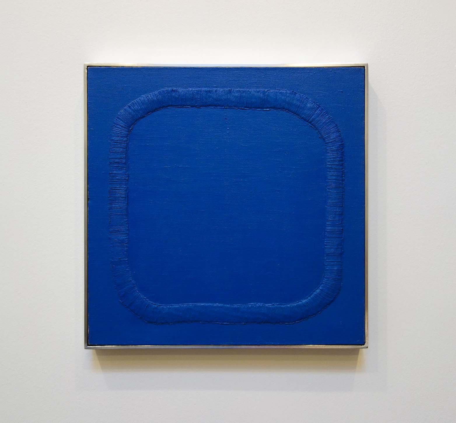 Sewn painting – blue, 1982